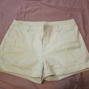 Mint colored Chino shorts